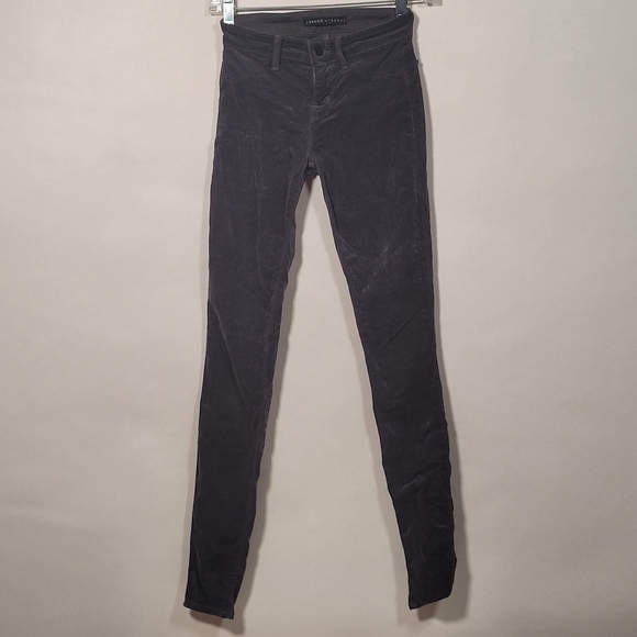 J Brand for Theory Super Skinny Mercury Jeans in grey velour US 23 - Picture 3 of 13
